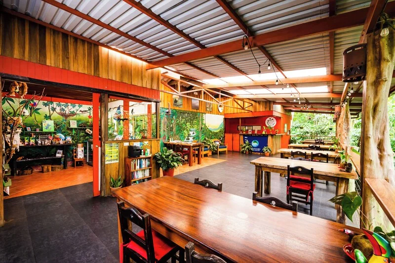 Wooden casita of Casitas Tenorio B&B in the green hills of Bijagua, the closest base for where to stay for Rio Celeste, Costa Rica