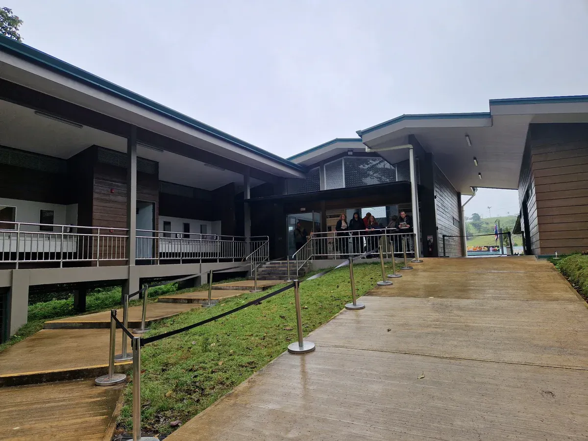 Entrance area of Tenorio Volcano National Park reached with a Rio Celeste entrance ticket, Costa Rica